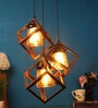 Kylie Antique Brass Metal Cluster Hanging Light