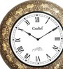 Freeport Gold Brass Analog Wall Clock