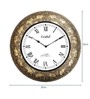 Freeport Gold Brass Analog Wall Clock