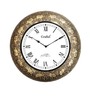 Freeport Gold Brass Analog Wall Clock