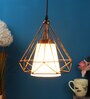Idris Antique Brass Metal Hanging Light