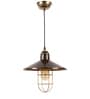 Dorian Antique Brass Metal Hanging Light