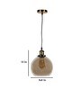 Prato Antique Brass Metal Hanging Light
