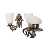 Manchester Antique Brass Metal Wall Sconces