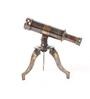 Antique Brass Mini Telescope Showpiece With Brass Tripod Stand