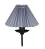 Antique Brass Wall Sconces Lighting Fixture, E27, Fabric Shade, Black, Pleated Grey