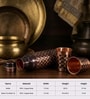 Antique Brick Pattern Copper Bottle & Tumbler Set