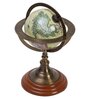 Antique Brown Brass Globe
