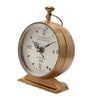 Antique Brown Brass Table Clock
