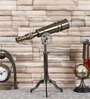 Antique Brown Brass Table Top Telescope