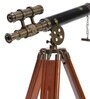Antique Brown Brass Table Top Telescope