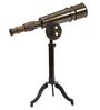 Antique Brown Brass Table Top Telescope