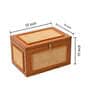 Antique Brown Wood Jewellery Organiser