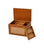 Antique Brown Wood Jewellery Organiser