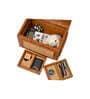 Antique Brown Wood Jewellery Organiser