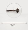 Antique Copper Iron Curtain Rod (36 -66 Inches) With Bracket Antique Copper Iron Curtain Rod (36 -66 Inches) With Bracket
