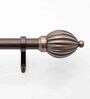 Antique Copper 36 Inch expandable to 66 Inch Iron Curtain Rod with Bracket