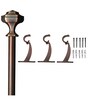Antique Copper Iron Curtain Rod (36 -66 Inches) With Bracket Antique Copper Iron Curtain Rod (36 -66 Inches) With Bracket