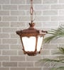 Antique Copper Acrylic Outdoor Hanging Light