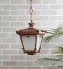 Antique Copper Acrylic Outdoor Hanging Light