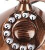 Antique Copper Round Base Brass & Wood Dummy Retro Telephone