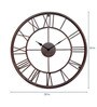 Brown Brass Vintage Wall Clock