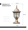 Antique Die-Cast Outdoor Post Main Gate Light-B22 Base