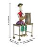 Antique Doll Multicolour Iron Pen Stand