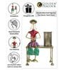 Antique Doll Multicolour Iron Pen Stand