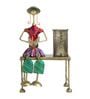 Antique Doll Multicolour Iron Pen Stand