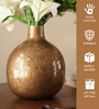 Antique Finish Large Gold Metal Vase