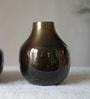 Antique Finish Small Brown Metal Vase