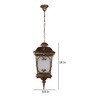 Antique Gold Aluminium Outdoor Hanging Light
