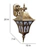 Mieko Antique Gold Aluminium Outdoor Wall Light