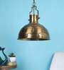 Winfrey Antique Gold Brass Hanging Light