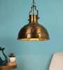 Winfrey Antique Gold Brass Hanging Light