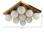 Planck Gold Aluminium & Mild Steel Globe Chandelier