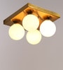 Euphoria Gold Aluminium & Mild Steel Globe Chandelier