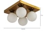Euphoria Gold Aluminium & Mild Steel Globe Chandelier