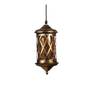 Bevel Antique Gold Iron Hanging Light