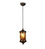 Bevel Antique Gold Iron Hanging Light