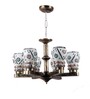 Antique Gold Iron Glass Chandeliers