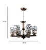 Antique Gold Iron Glass Chandeliers