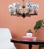 Antique Gold Iron Glass Chandeliers