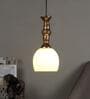 Spatial Antique Gold Iron Hanging Light