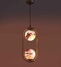 Plaza Antique Gold Iron Hanging Light