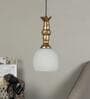 Spatial Antique Gold Iron Hanging Light
