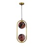 Plaza Antique Gold Iron Hanging Light