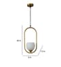 Rivae Antique Gold Iron Hanging Light