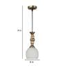 Spatial Antique Gold Iron Hanging Light